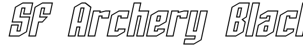 SF Archery Black font preview